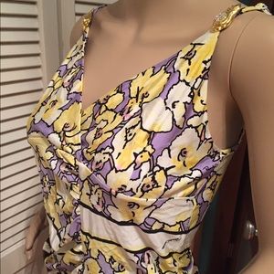 Strappy Floral Roberto Cavalli top, NWT
